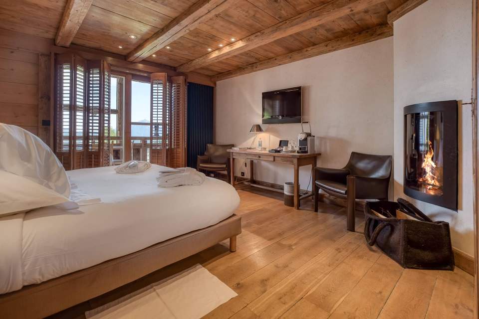 rooms at the chalet, hotel grand massif, french alps, les carroz