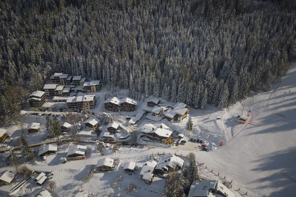 Hotel im Winter